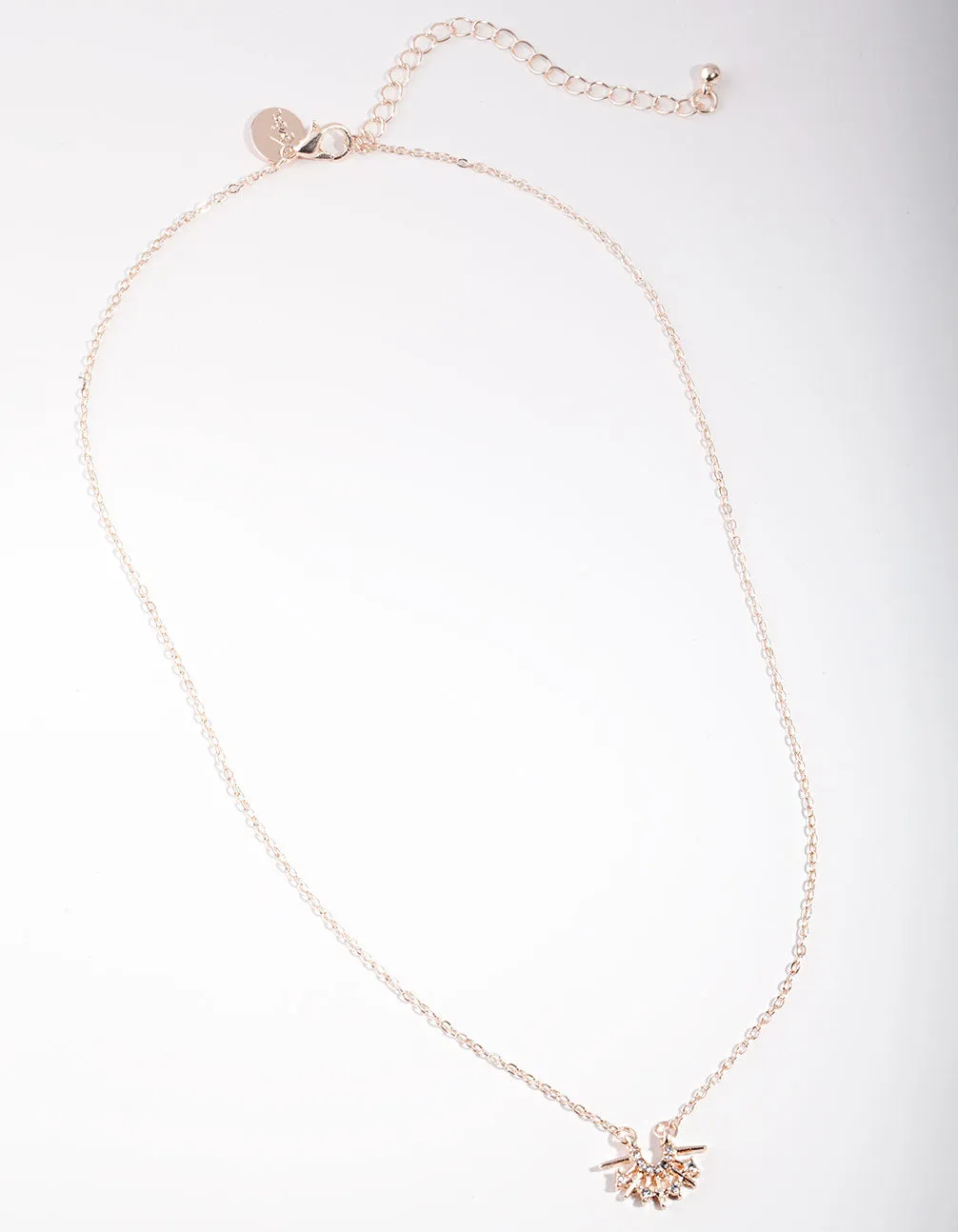 Rose Gold Pearl Commet Necklace