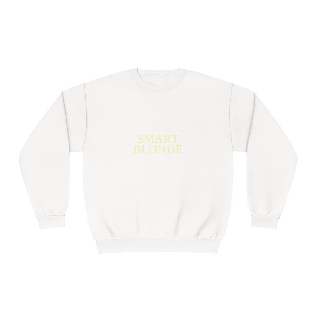 SMART BLONDE BLACK SWEATSHIRT