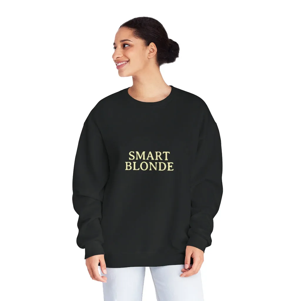 SMART BLONDE BLACK SWEATSHIRT
