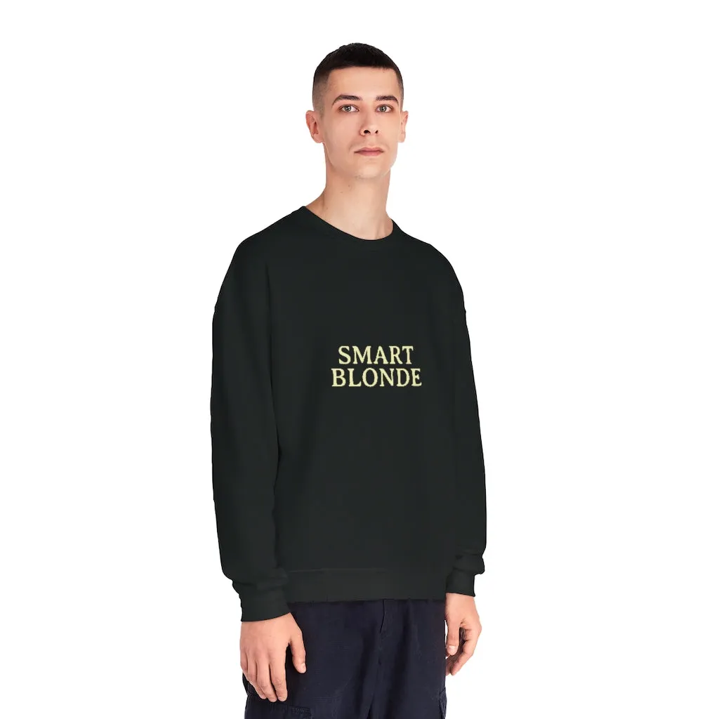 SMART BLONDE BLACK SWEATSHIRT