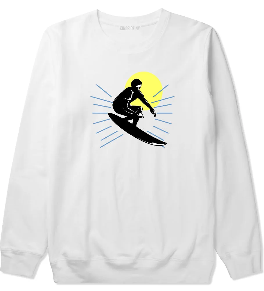 Surfing Surfer Mens Crewneck Sweatshirt