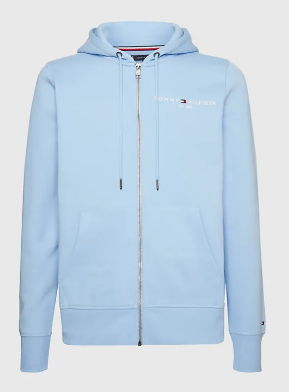 Tommy Hilfiger Tommy Logo Zip Through Hoodie