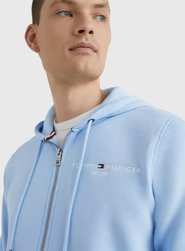 Tommy Hilfiger Tommy Logo Zip Through Hoodie