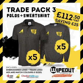 Trade Workwear x5 Polo Shirts & x5 Sweatshirts