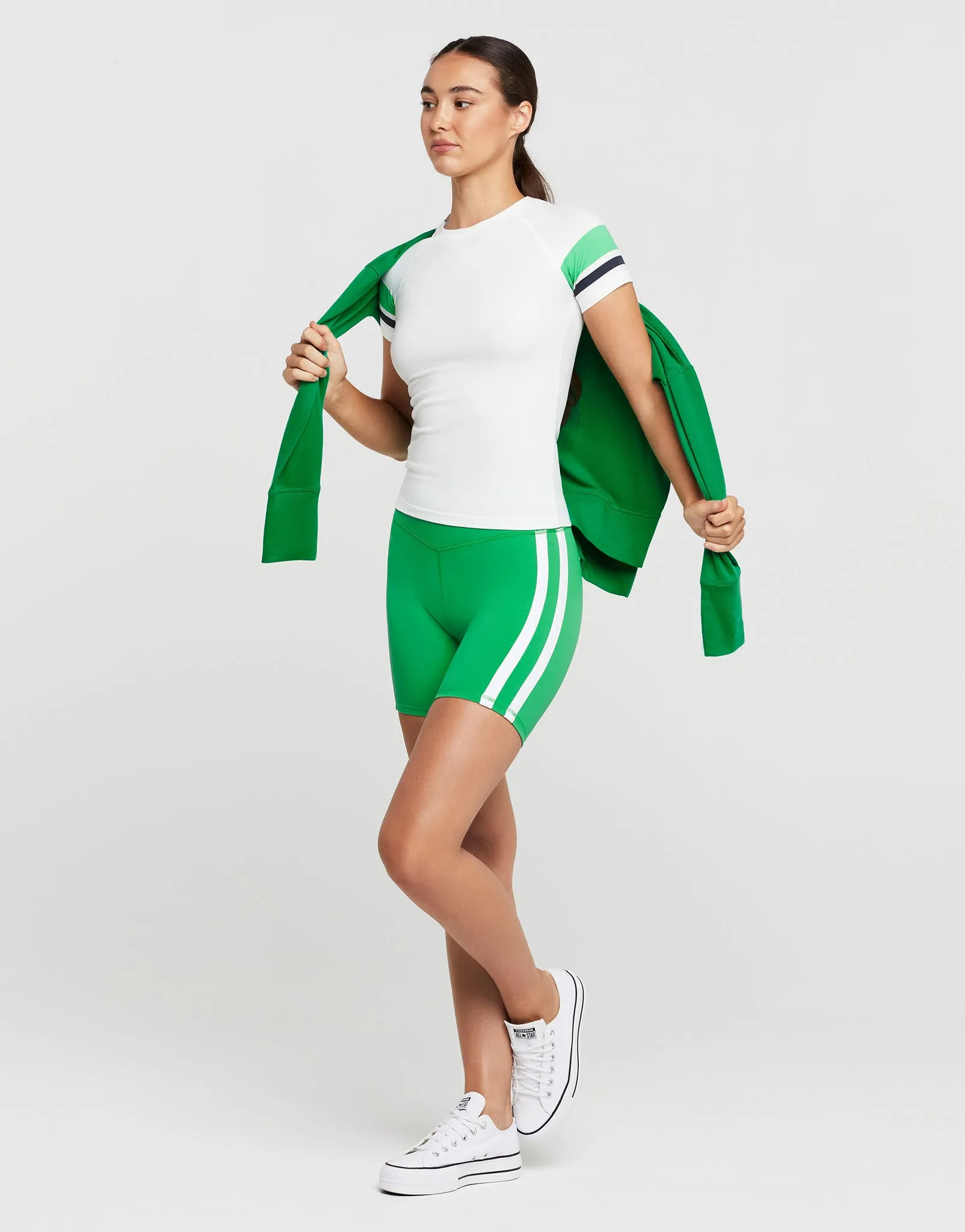 WILLOW Tee - White/Green